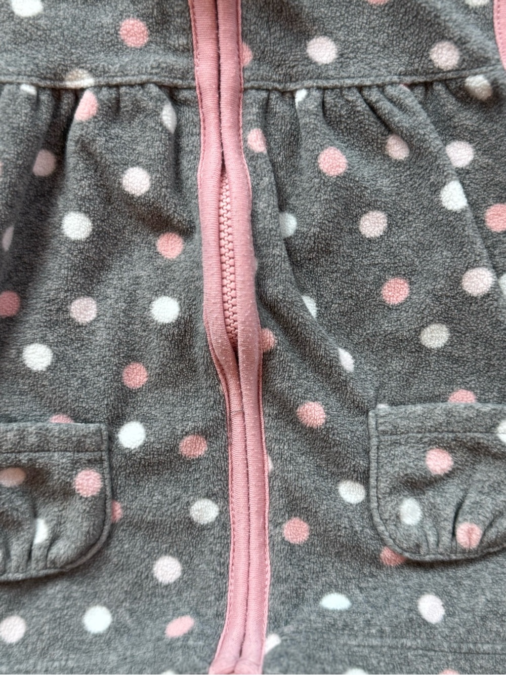 Baby Girl Clothes Lot 12M Fleece sweatshirt Fleece Vest Bodysuits Floral Outfit - Picture 9 of 15